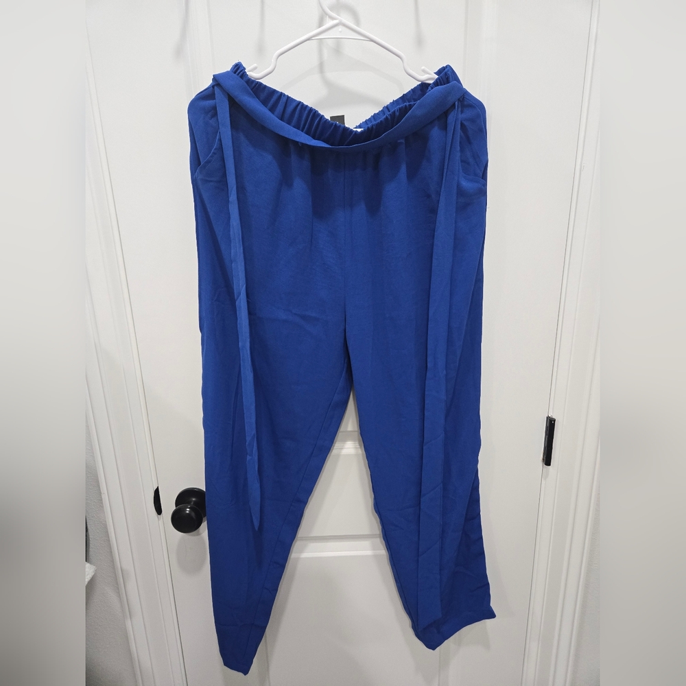 Pant Set. Royal Blue. Shein. Size L. True to Size. Elastic Waist.